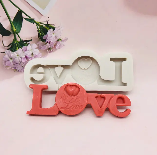 Love chocolate fondant silicone mould