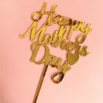 Happy mothers day with heart cake topper
