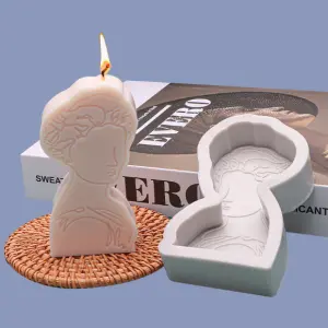 3D Beauty Elegant Girl Silicone Candle Mould