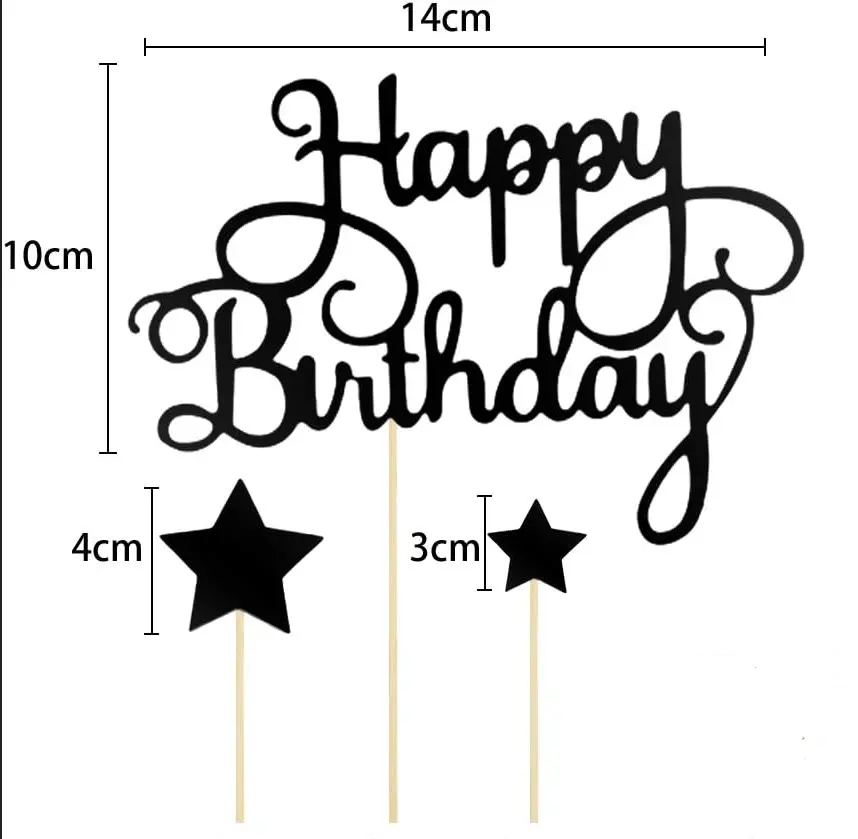 7 pcs Happy Birthday Cake Toppers