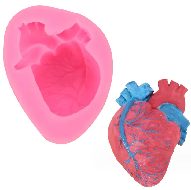 Heart Mould,doctor heart,scary heart halloween fondant,chocolate mould