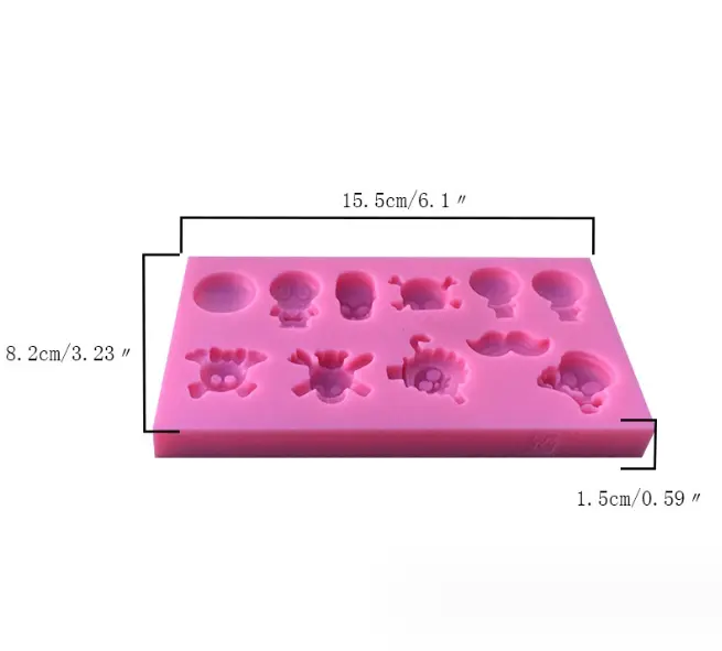 Scary Ghosts & Critters Silicone Mould - 10 Cavity