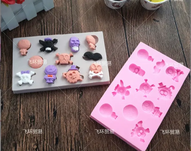 Scary Ghosts & Critters Silicone Mould - 10 Cavity