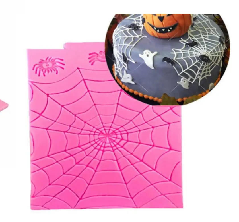 spider web Hallowen Fondant silicone Mould