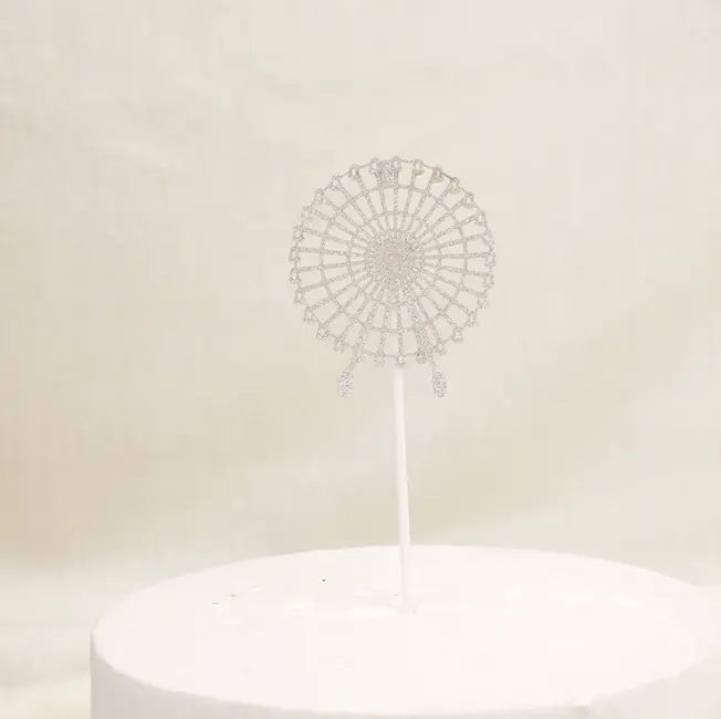 2 pcs spider web halloween cake topper