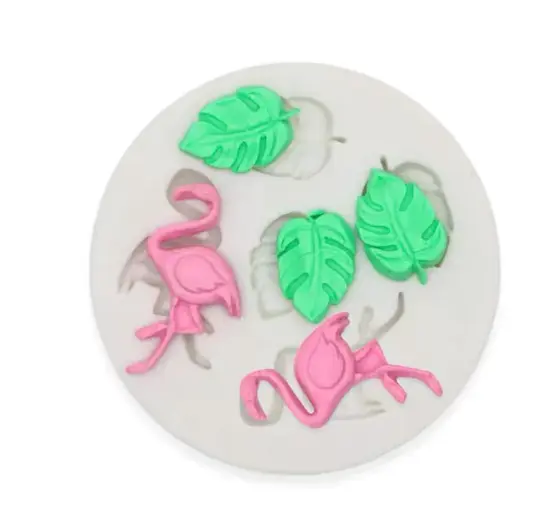 Flamingo mould palm leaves mould tropical Sugarcraft Soap