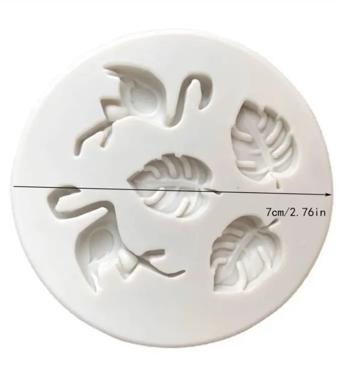 Flamingo mould palm leaves mould tropical Sugarcraft Soap