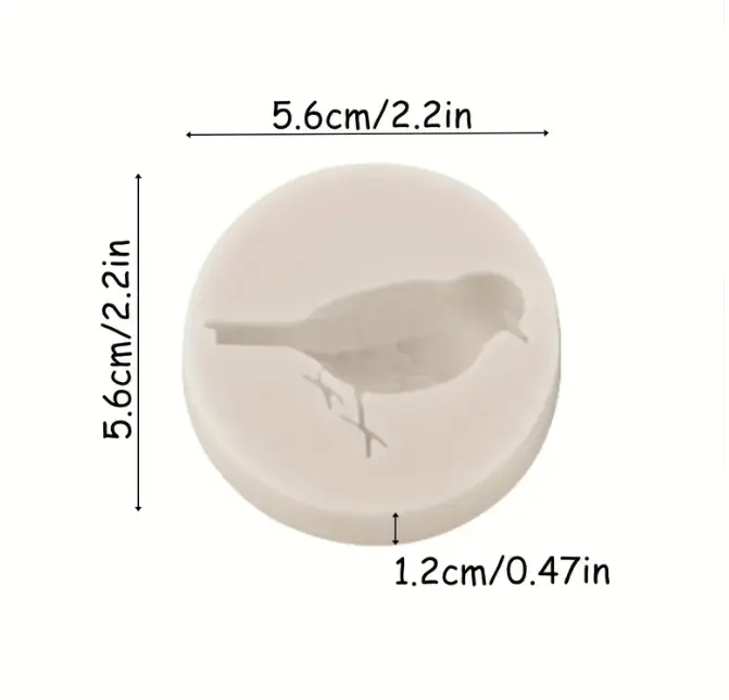 1 Cavity Lovely Bird Silicone Mould