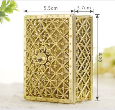 1 pcs Biodegradable Simple polymer Candy Boxes Plastic Wedding Favor Boxes Candy Jars Candy Storage Boxes Gift Boxes for Wedding Baby Shower Christmas Birthday Party,Gold Supplier