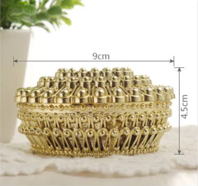 1 pcs Biodegradable Simple polymer Candy Boxes Plastic Wedding Favor Boxes Candy Jars Candy Storage Boxes Gift Boxes for Wedding Baby Shower Christmas Birthday Party,Gold Supplier