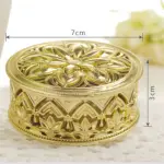 1 pcs Biodegradable Simple polymer Candy Boxes Plastic Wedding Favor Boxes Candy Jars Candy Storage Boxes Gift Boxes for Wedding Baby Shower Christmas Birthday Party,Gold Supplier
