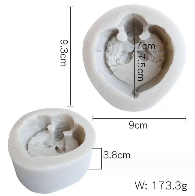 Angel Christmas Mould for Chocolate, Resin and Soaps