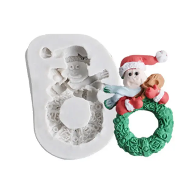Christmas santa theme silicone mould