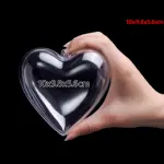 Clear heart plastic small gift box size 10cm