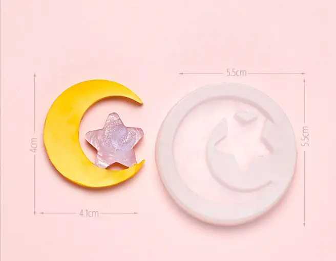 Moon and Star Christmas Mould