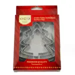 3 pcs Christmas tree cookie cutter set