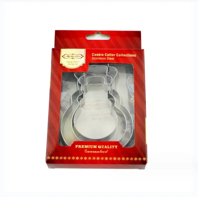 3 pcs Christmas snowman cookie cutter set