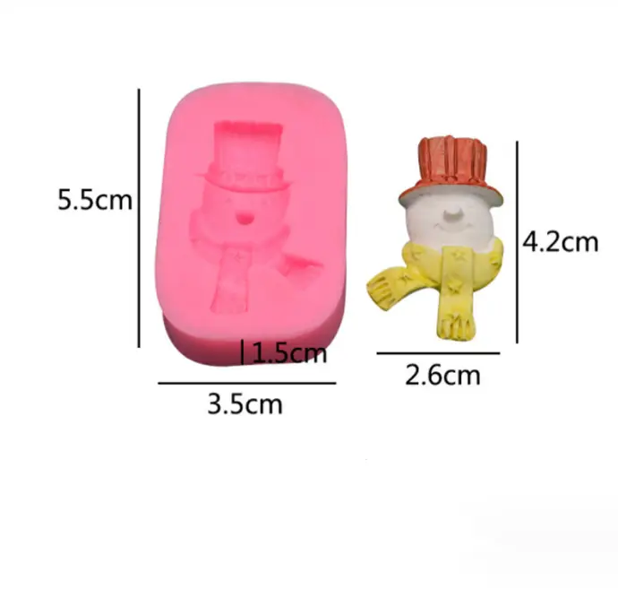 Snow man Christmas Mould