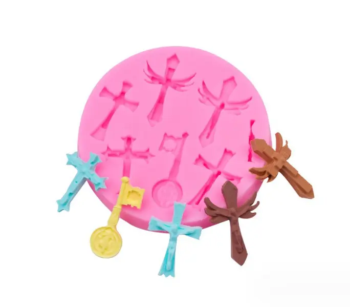5 Cavity Christian Cross Mould
