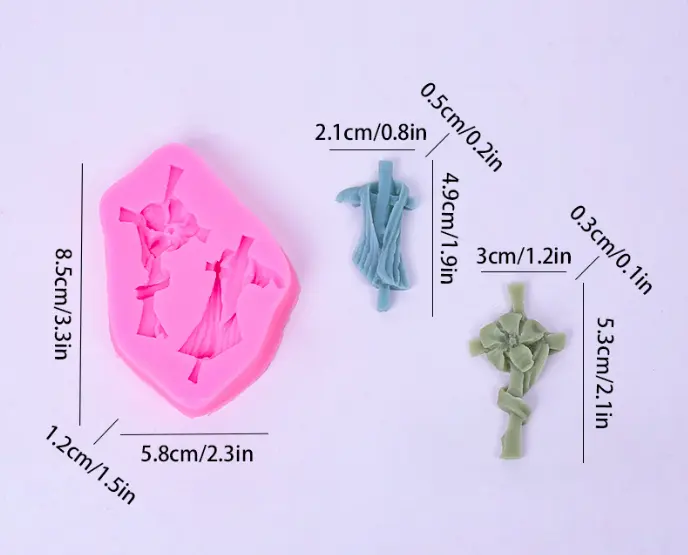 2 Cavity Christian Cross Mould