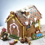 2 pcs Different Christmas Houses Silicone Cake Mold for chocolate and cookie