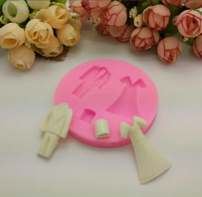 Men women dress silicone mould
