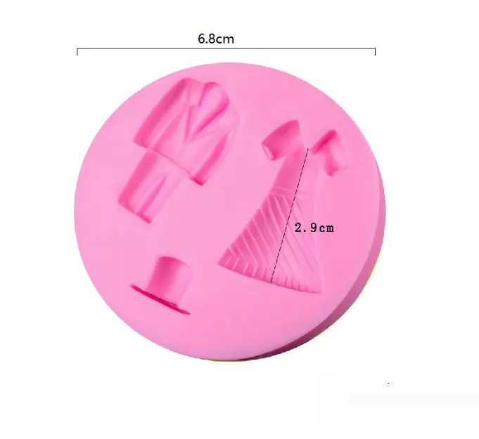 Men women dress silicone mould