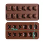 Stars and Gift Shaped Christmas Chocolate Mould