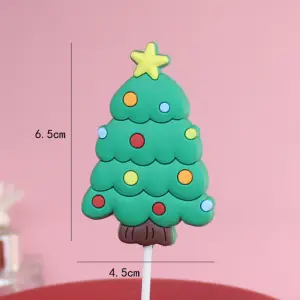 1 pcs Christmas tree cake topper