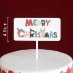 1 pcs acrylic Merry Christmas cake topper