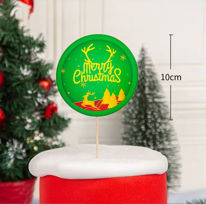 Merry Christmas cake topper