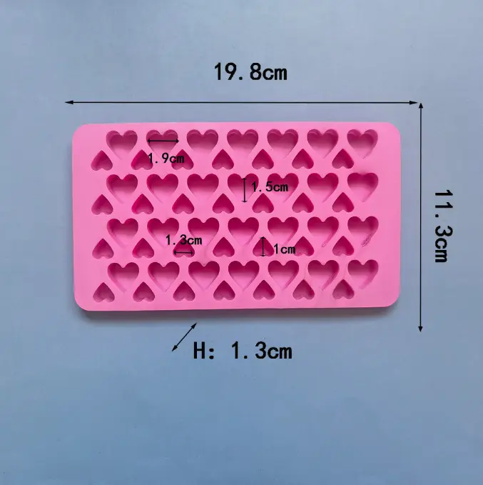 1 pcs small and large heart chocolate heart mould