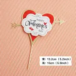 1 pcs Happy Valentine Day cake topper