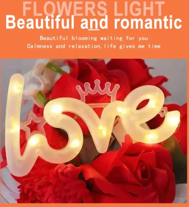 1 pcs led love cake toy topper
