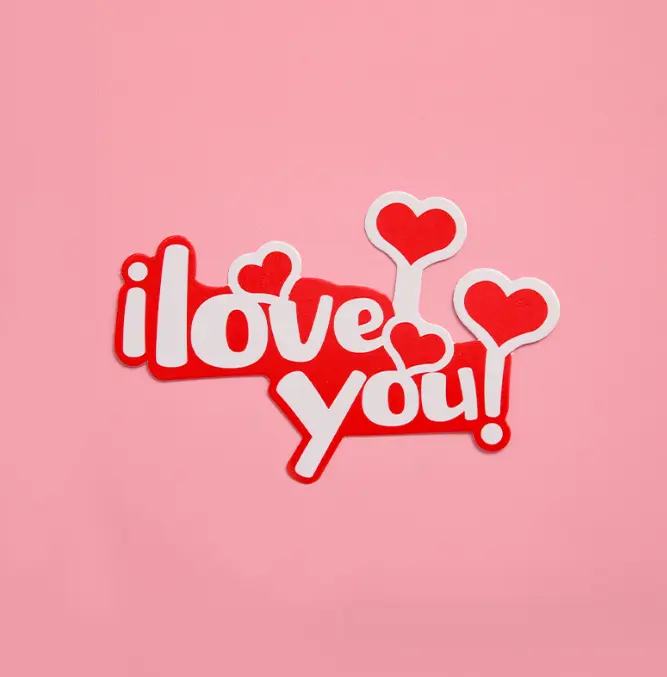 1 pcs 1 love you cake topper