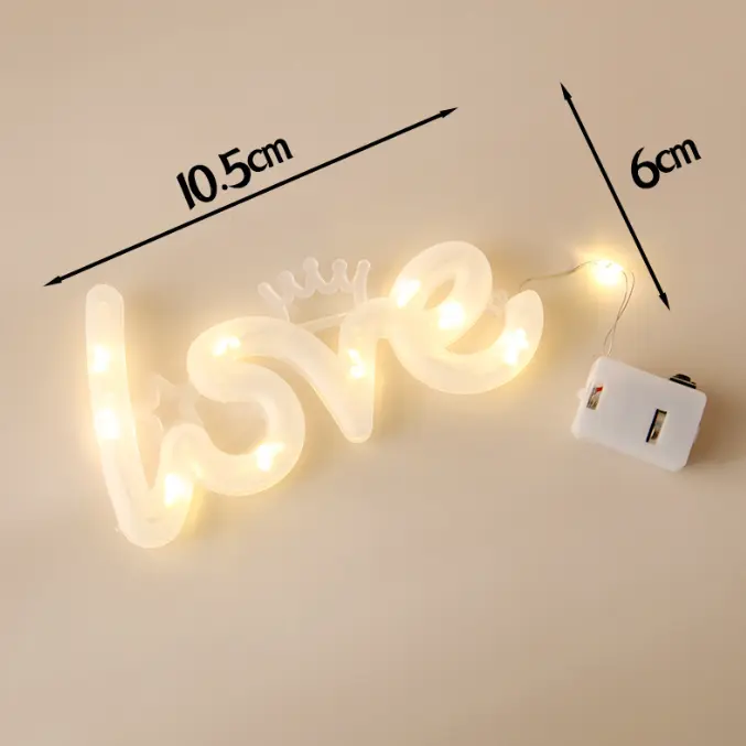 1 pcs led love cake toy topper