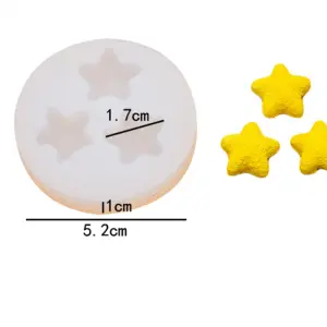 3d mini star silicone mould