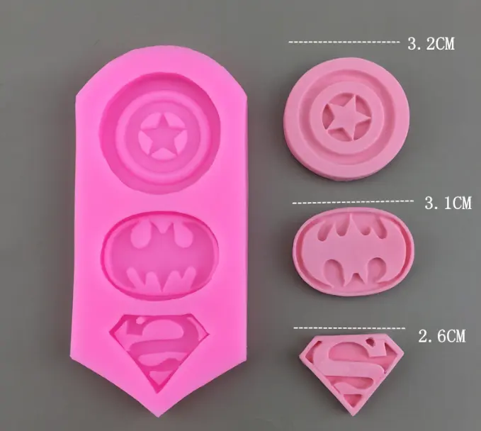 Super hero logo silicone mould