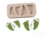 Baby feet baby shower silicone mould