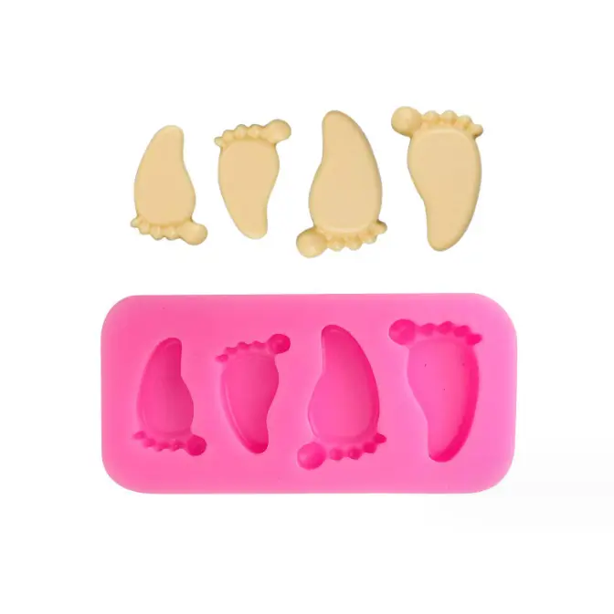 Baby feet baby shower silicone mould