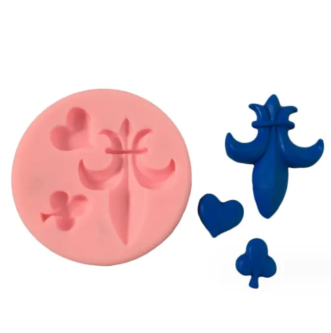 Playing cards logo silicone mould