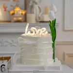 1 pcs led love cake toy topper