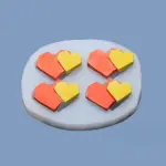 Abstract heart silicone mould