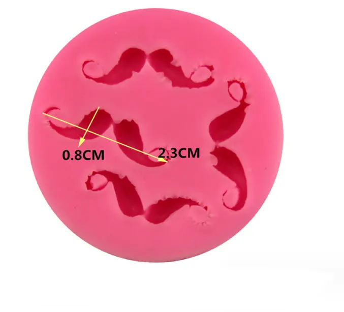 Mustache silicone mould