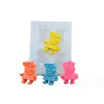 4 cavity Peppa pig silicone mould