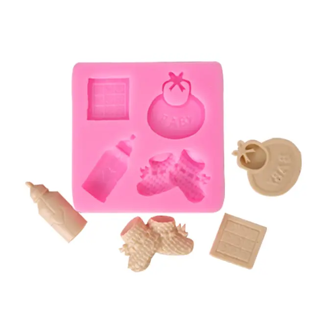 Baby shower theme silicone mould