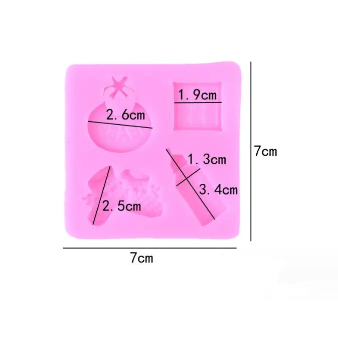 Baby shower theme silicone mould
