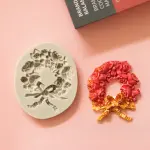 Flower wreath silicone mould