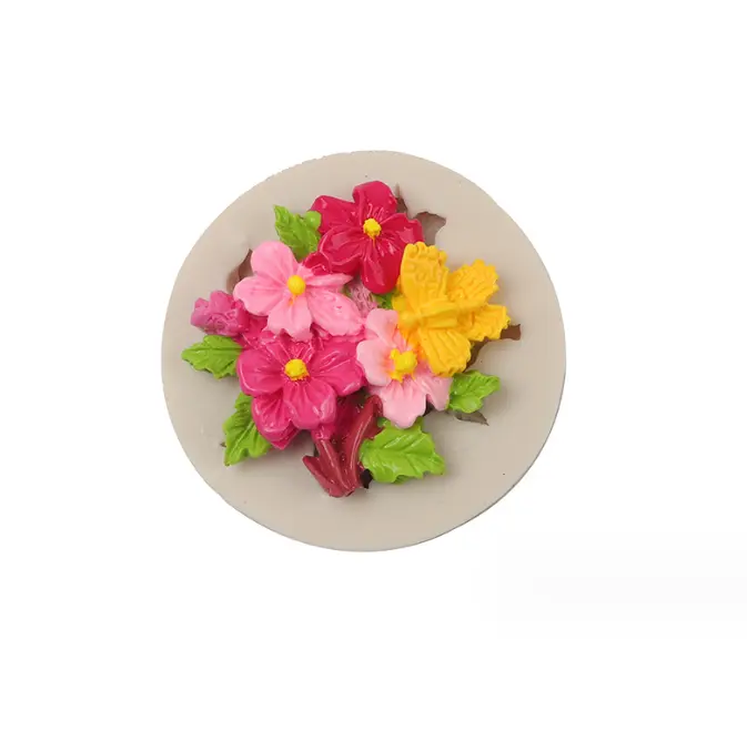 Buch of flower silicone mould