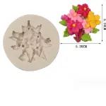Buch of flower silicone mould